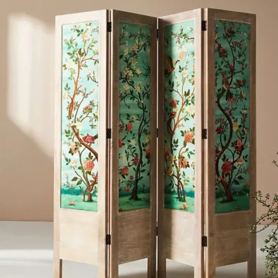 سامارا برافان خشبي بزخارف طيور وزهور