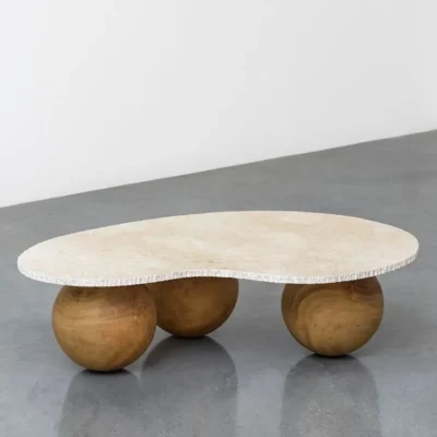 دوميرو طاولة قهوة عصرية دائرية