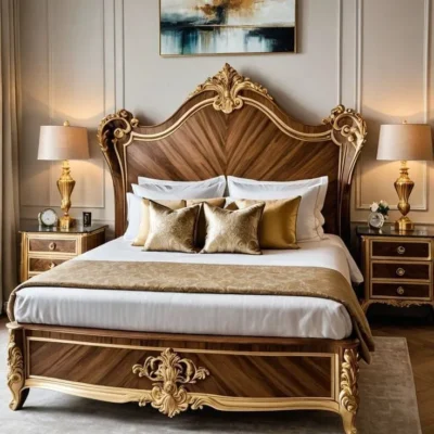 ألتارا سرير ماستر كلاسيك ذهبي فاخر